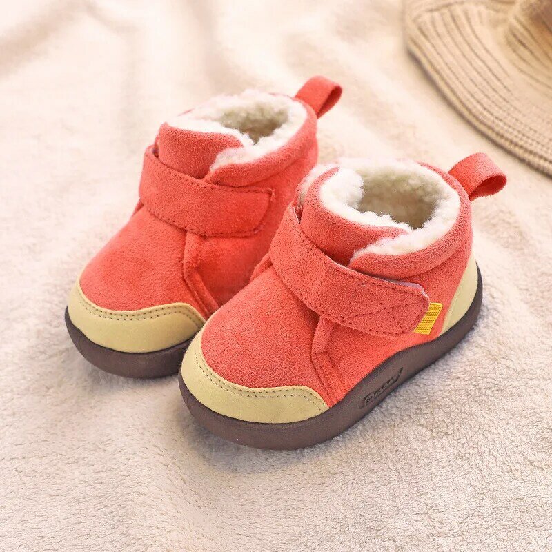 Stivali per bambini per bambino bambino velluto caldo neve ragazza scarpe alla moda stivaletti Sapato stivali invernali scarpe imbottite in cotone ragazza ragazzi