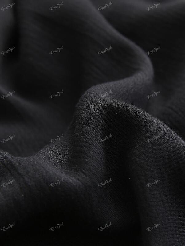 Женская готическая юбка большого размера ROSEGAL, черная трапециевидная юбка длиной до щиколотки с заклепками и пряжкой на ремешке