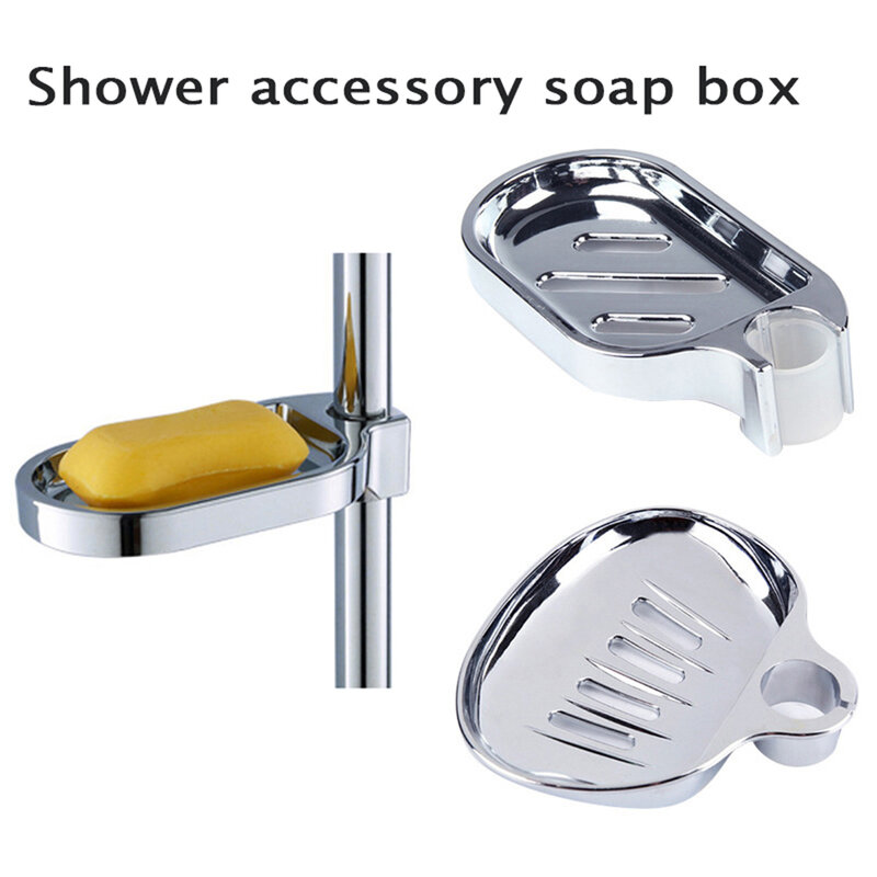 Soporte de jabón inoxidable de 25MM, paleta de drenaje deslizante de riel ajustable, accesorios de baño, accesorios para el hogar