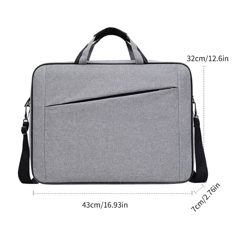 Praktische und geräumige Laptoptasche, Computer-Umhängetasche mit mehreren Taschen und Fächern für die Arbeit und den täglichen