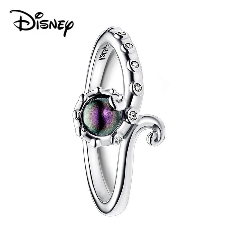 925 Sterling Silver HEROCROSS Disney Mickey Minnie Putri Cinderella kereta cincin asli hadiah perhiasan Hari Valentine
