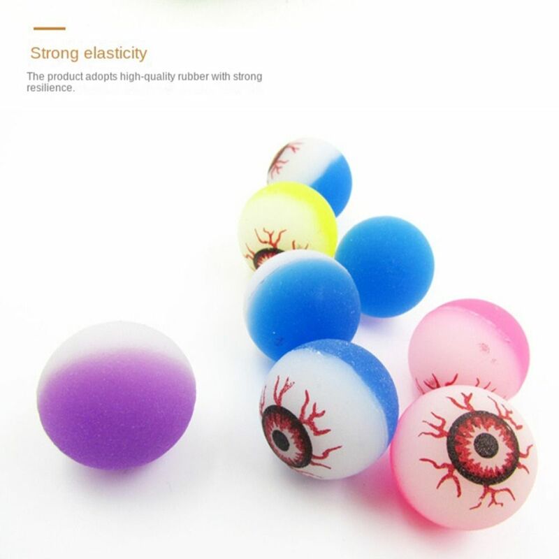 Glowing Bouncy Eyeball para Crianças, Multicolor Eye Ball, Horror Toy, Demon Eye, Halloween Terror, Cosplay Prop