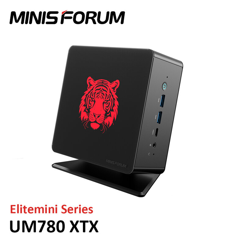 Mini PC de jeu MINISFORUM UManalysts XTX, ordinateur de bureau, AMD Ryzen 7 7840HS, Windows 11, DDR5, 32 Go, 1 To, SSD, 8K, Wi-Fi 6E, 2023
