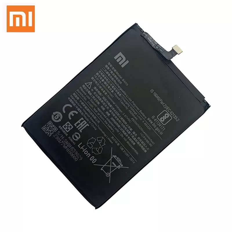 100% oryginalna Bateria do telefonu BN53 BN54 BN55 dla Xiaomi Redmi note 9 10 Pro 9S 10X 4G 5G baterie zamienne Bateria