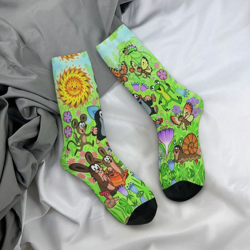 Уютные носки унисекс с 3D принтом, интересные носки в стиле хип-хоп Krtek, четыре сезона