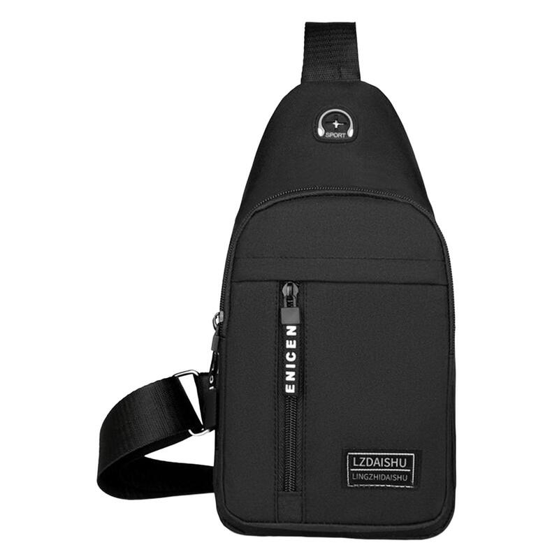Модная мужская нагрудная сумка, легкая уличная спортивная водонепроницаемая сумка через плечо