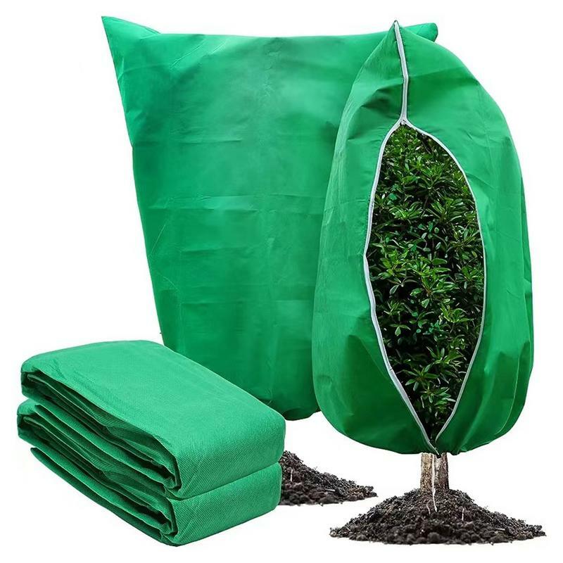 Мешки для защиты от замерзания растений, водонепроницаемые и теплые тканевые мешки на шнурке для защиты овощей и цветов