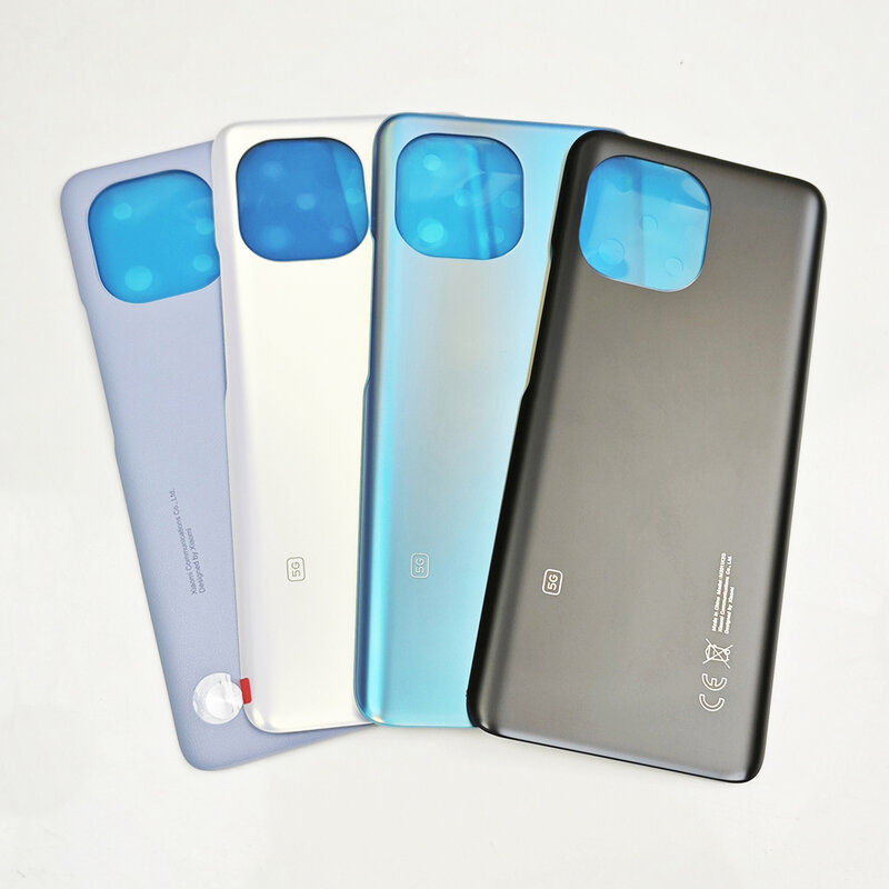Mi11-funda de cristal trasero para Xiaomi Mi 11, carcasa dura de repuesto para puerta trasera, 100% Original, Gorilla Glass