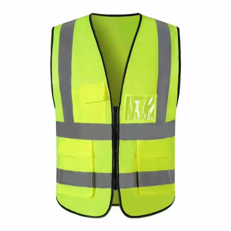 Nieuw Multi-Pocket Reflecterend Veiligheidsvest Helder Kleur Verkeersvest Spoorwegmijnwerkers Uniform Ademend Reflecterend Vest