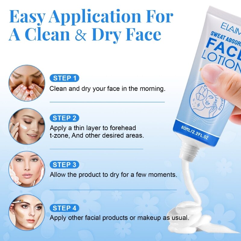 Anti-transpirant pour le visage Lotion anti-transpiration dissolvant d'odeurs crème pour les aisselles pour le visage le