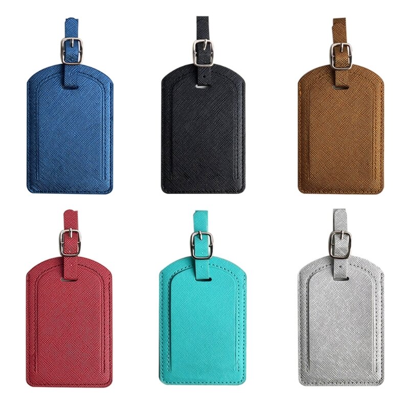PU Leather Luggage Tag for Women Men Suitcase Tag Wedding Bridal Gift