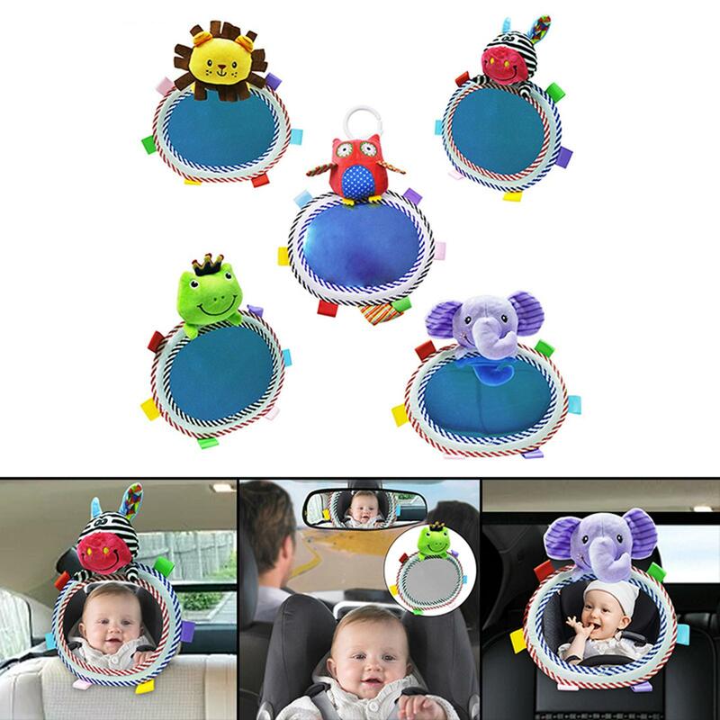 Car Back Seat Mirror View Mirror Cute Adjustable Rear Facing Mirrors for