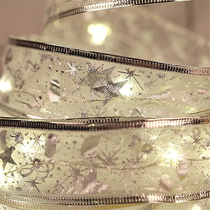 Рождественская сказочная гирлянда, 4 м, 40 светодиодов, светящаяся лента, украшение для рождественской елки, свадьбы, праздника, Рождества, вечеринки, домашний декор
