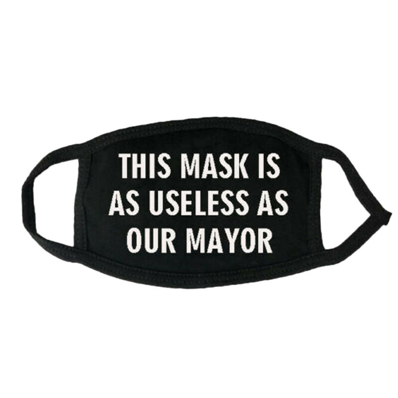 Máscara protetora com gancho de ouvido, máscara de algodão lavável, quente e elegante impresso, cobertura confortável da boca, 1PC