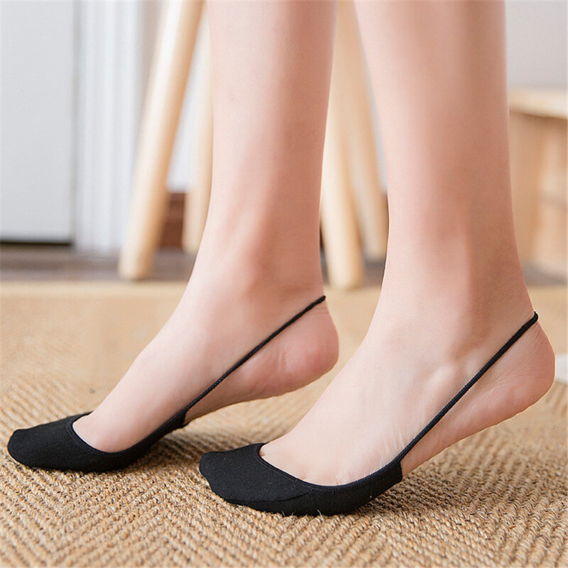 Women Summer Sling Invisible Socks Soft Thin Half Palm Without Heel Candy Color Ladies No-Show Non-Slip Sox Dropship Lace Socks
