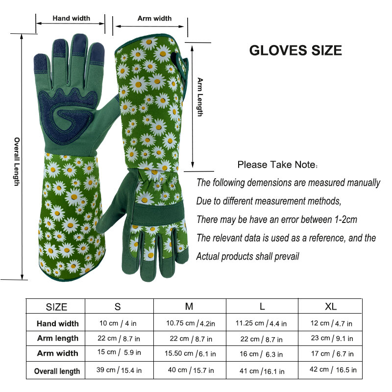 New Long Gardening Gloves for Women Thorn Proof Gloves,Men's Rose Pruning Garden Gloves with Touch Screen,Breathable Work Gloves