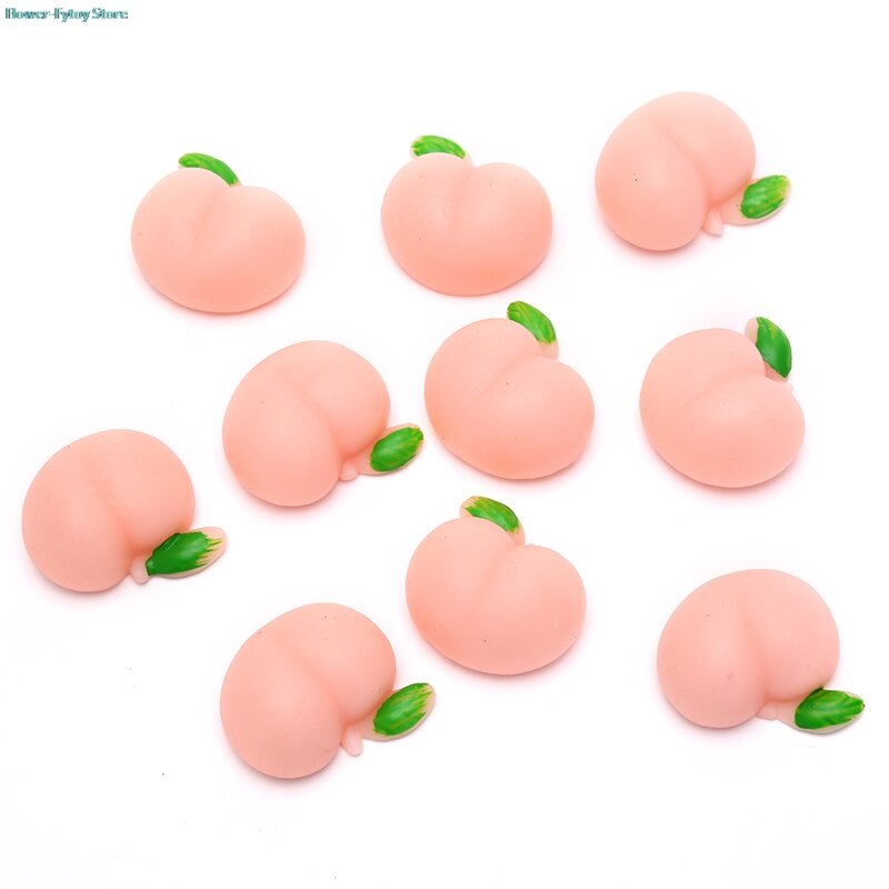 Mainan Remas Squishy, krim buah persik beraroma Super lambat naik stres