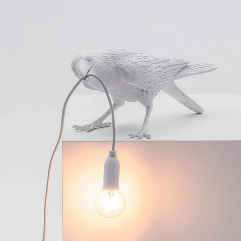 Полимерная настенная лампа Lucky Bird, настольная лампа, светильник Ник, прикроватная лампа для спальни, гостиной, настенная лампа, украшение для дома