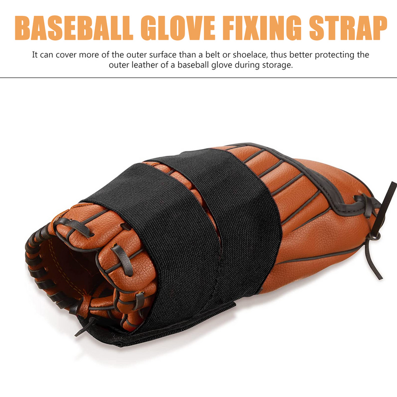 Pichet élastique réglable en nylon pour baseball, bande de softball professionnelle, gants noirs, sangle isotstrap pour le sport
