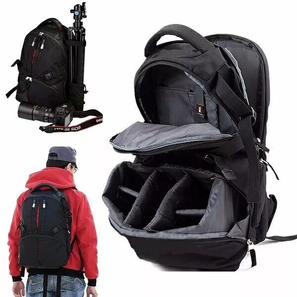 Водонепроницаемый рюкзак для ноутбука и камеры, уличная сумка для видеокамеры Dslr Slr для мужчин и женщин