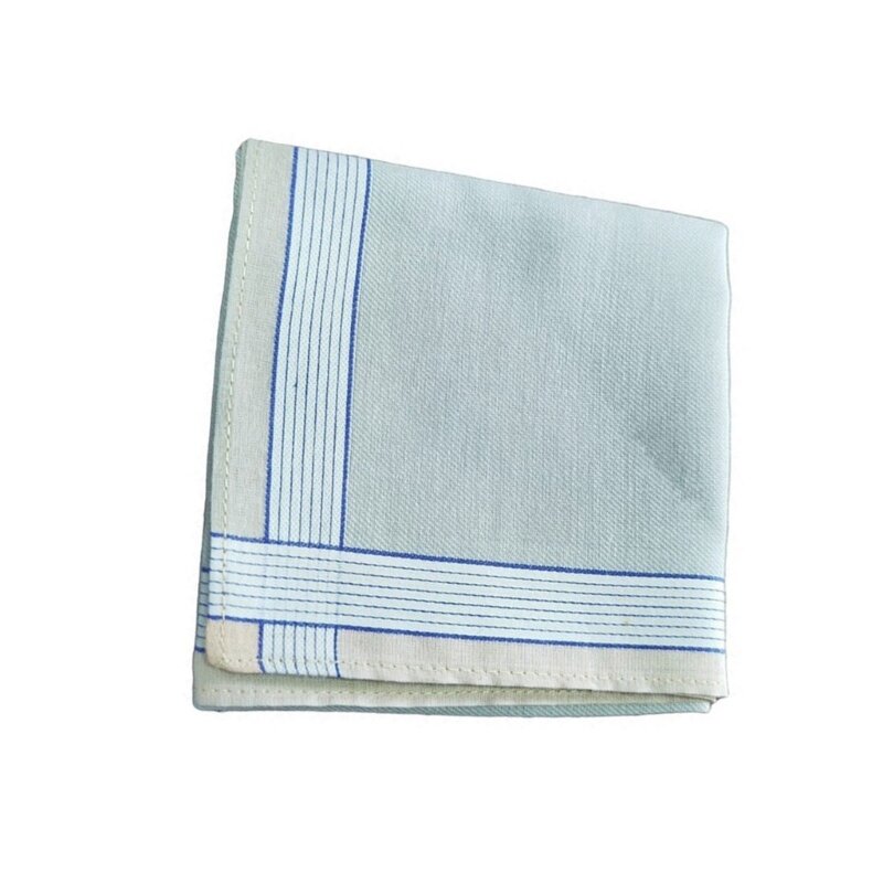 Tragbares 43 43 großes Taschentuch mit Streifenmuster für Herren, Polyester-Taschentuch, bedrucktes Bräutigam-Taschentuch