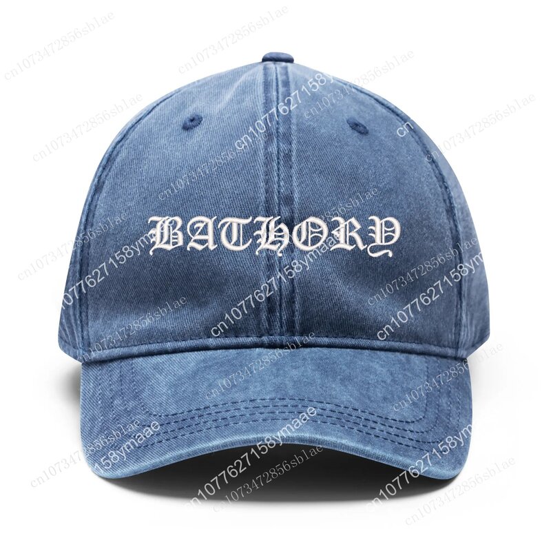 Bathory-Casquette de baseball brodée avec texte personnalisé pour hommes et femmes, chapeau de cowboy, casquette de camionneur, casquettes de sport hip hop, chapeaux de bande personnalisés