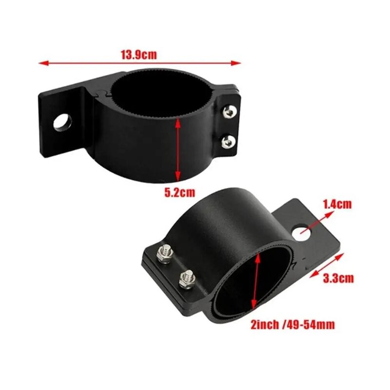 1 Pair Front Bar Auxiliary Light Mount Bracket Clamps 2 Inches / 2.5 Inches / 3 Inches Tube Clip Light Holder