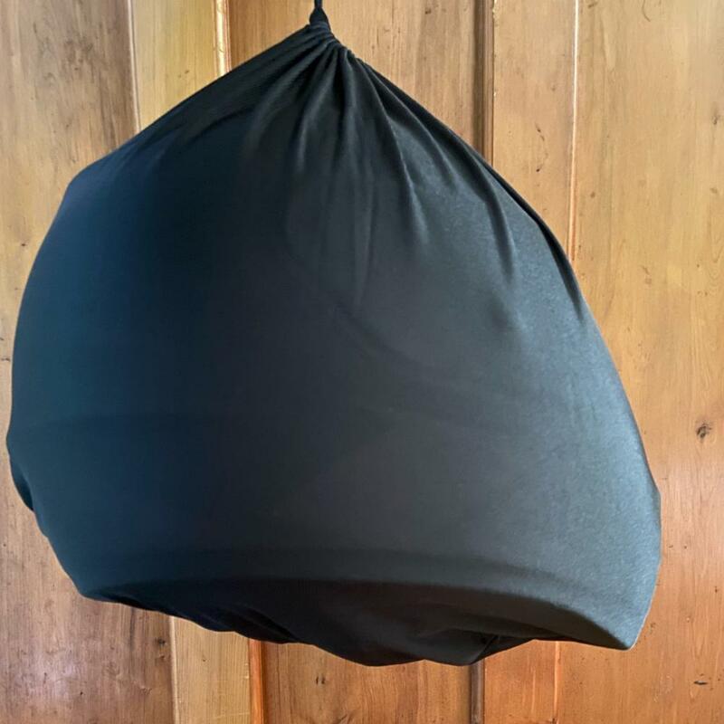 Helmet Storage Bag Black Helmet Protective Bag Oxford Cloth Drawstring Design  Useful Good Toughness Helmet Storage Bag