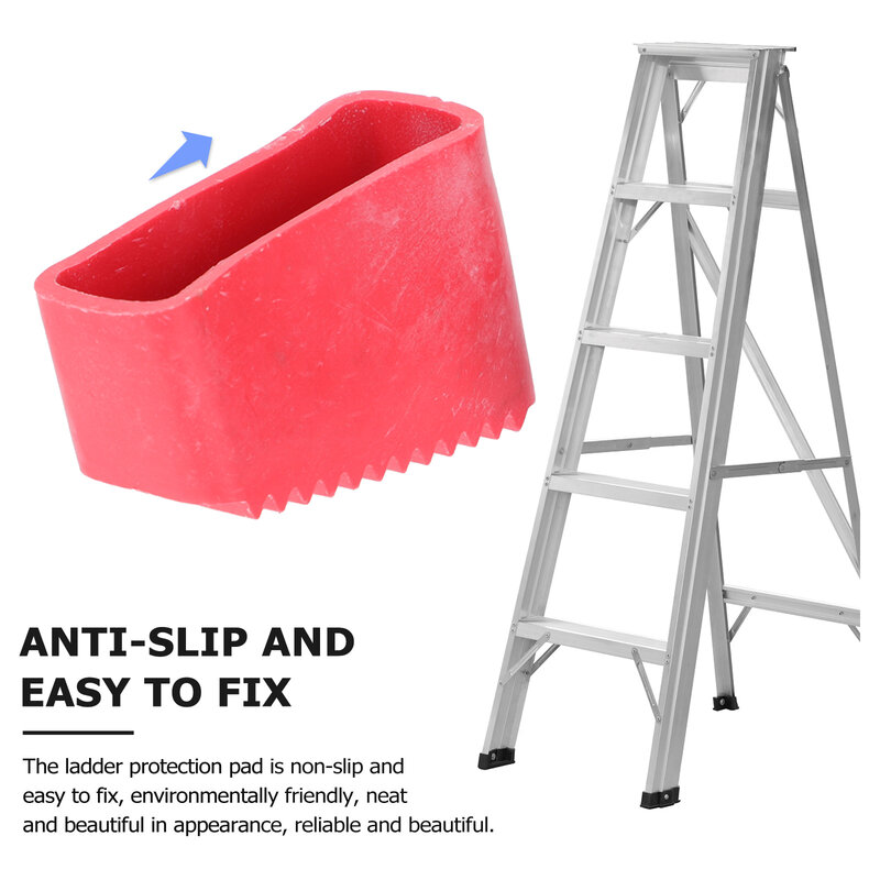 2/4Pcs Step Ladder Feet Covers Versatile Ladder Leg Covers Non-Skid Ladder Pads Rubber Foot Pad Insulating Foot Sleeve