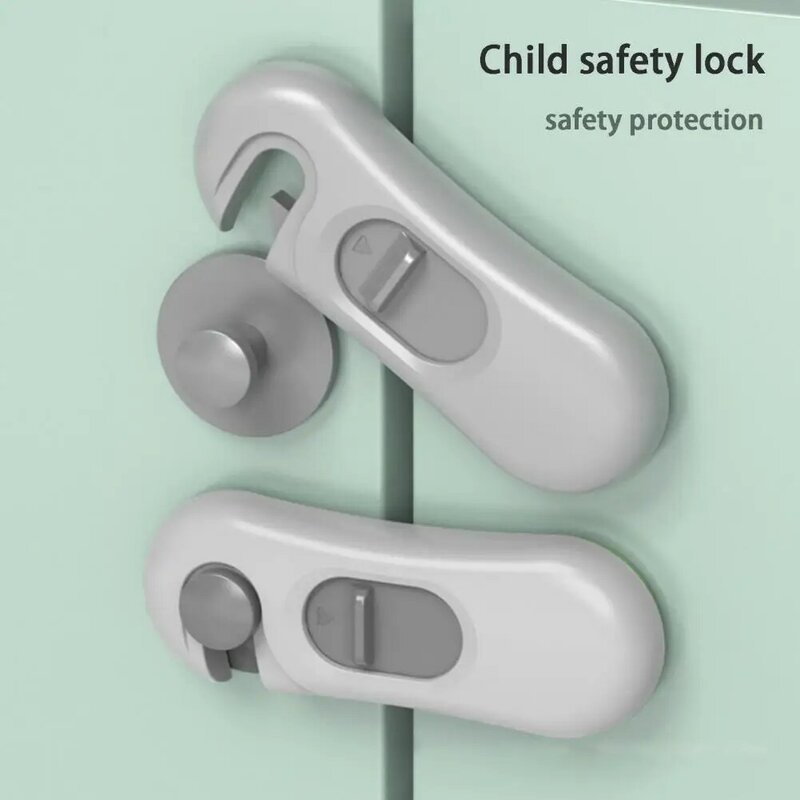 Kunci kabinet keselamatan anak kunci pintu laci perlindungan keamanan bayi antijepit tangan kunci pengaman kulkas gesper pengaman