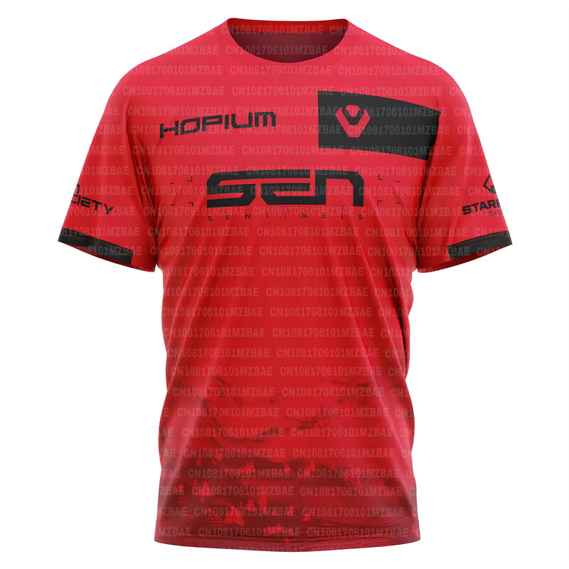Sentinels 2024 Esports Team męska koszulka letnia sportowa koszulka z krótkim rękawem niestandardowy mundur gra Valorant odzież na zamówienie