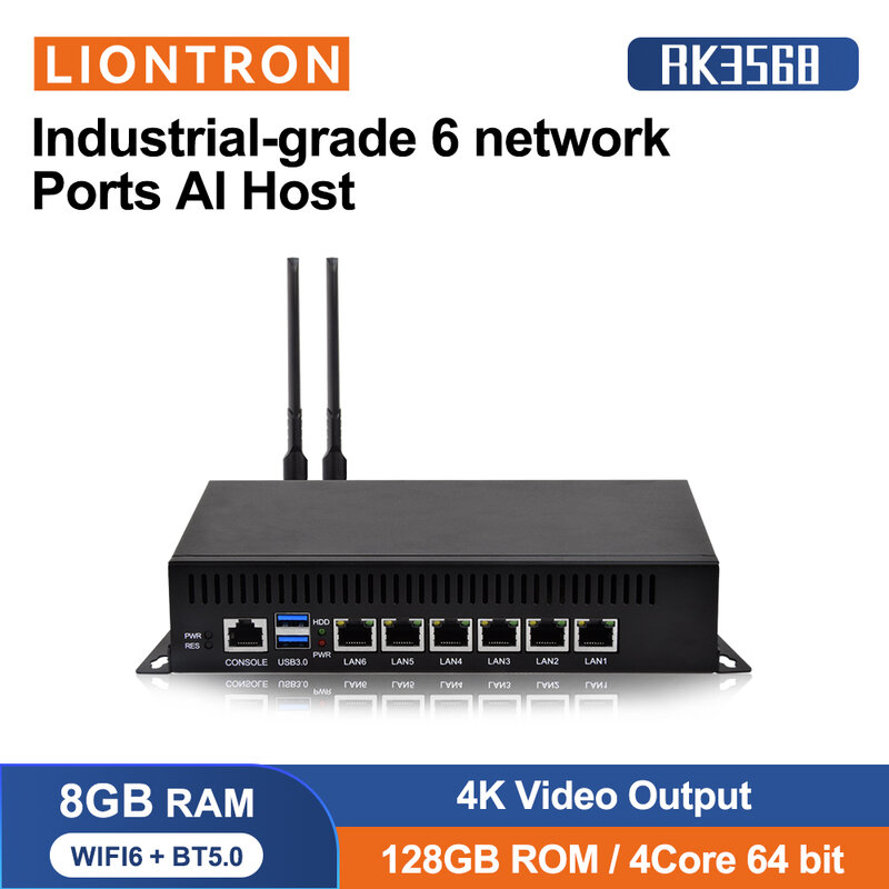 Liontron ARM low-power consumption Rockchip RK3568 Android Linux OS With CPU GPU NPU HD-MI VGA RS232 MIC for Vending Machine