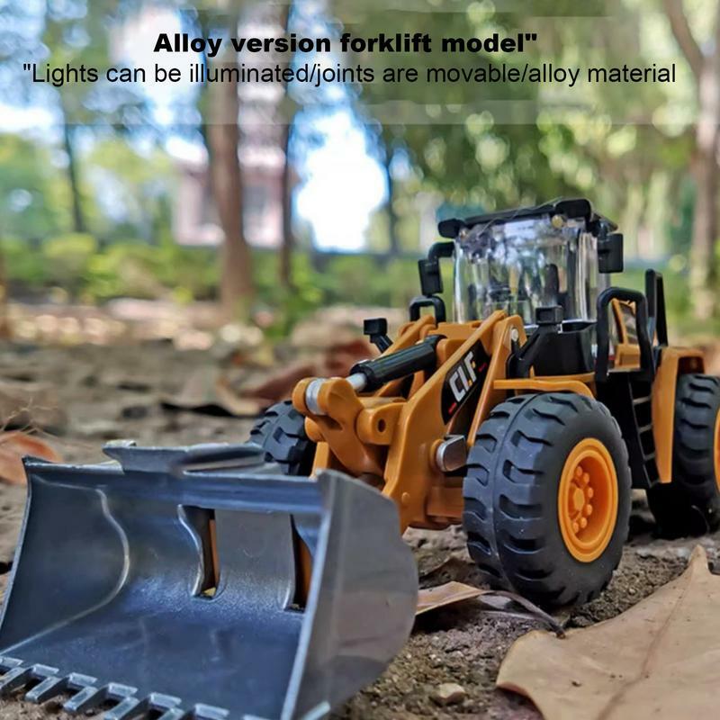 Engineering Vehicle Toy Simulation Construction Truck Alloy Models Bulldozers Excavators Forklift Mini Truck Toy For Kids Boys