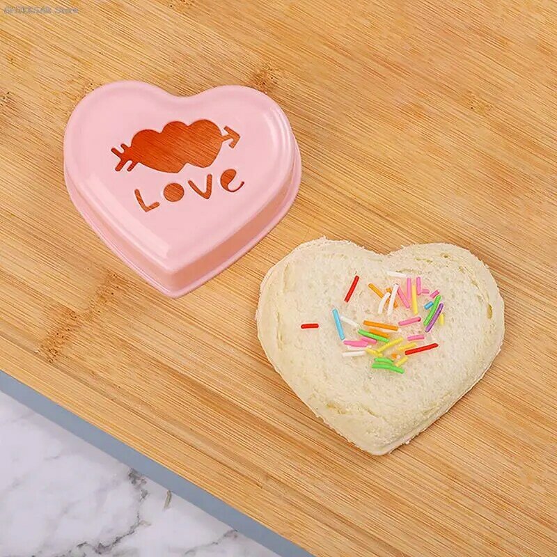 Sandwich Mold Toast Bread Making Cutter Mould, Cute Baking Pastry Tools, comida interessante, acessórios de cozinha, crianças, 3 pcs, 4pcs