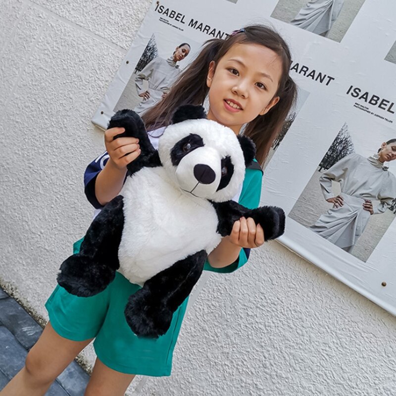 Estilo coreano crianças sacos novo estilo mochila panda bonito pequeno mochila moda meninos e meninas dos desenhos animados saco de pelúcia