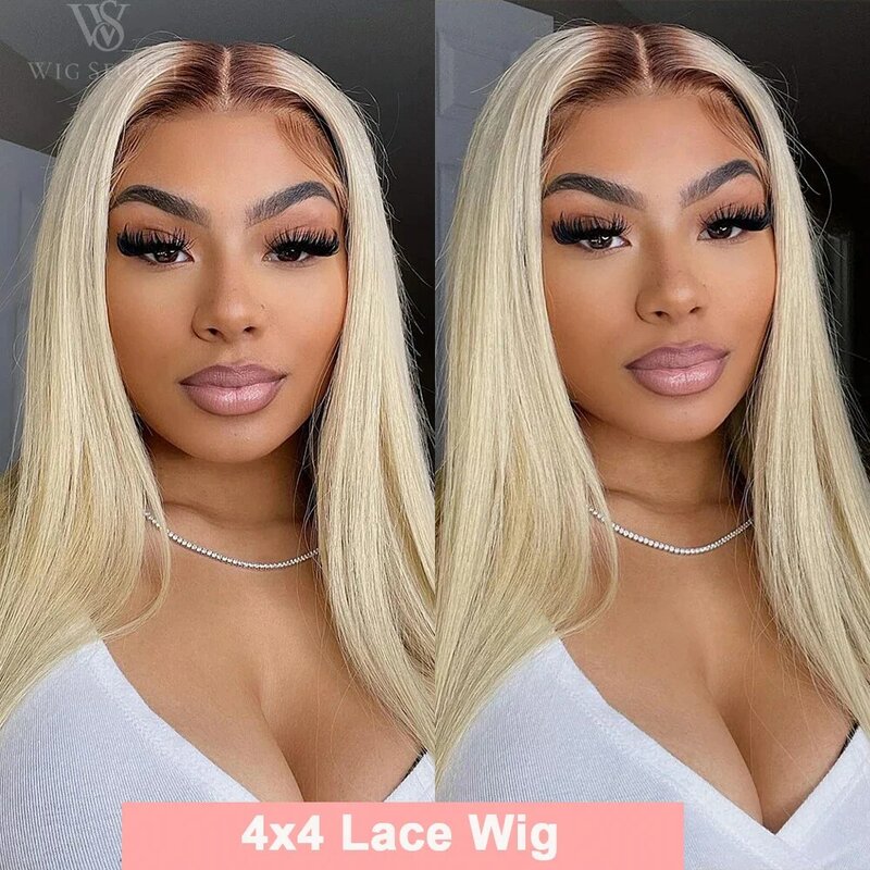613 Hd Lace Frontal Wig 4x4 Blonde Lace Closure Wig Human Hair 13x4 Honey Blond Bone Straight Human Hair Colored Wigs For Women