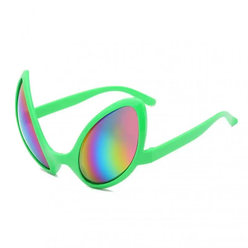 Забавные солнцезащитные очки Alien, солнцезащитные очки для вечеринок с радужными линзами, солнцезащитные очки для отдыха, танцев, пришельцев, альтернативные формы, товары для вечерние
