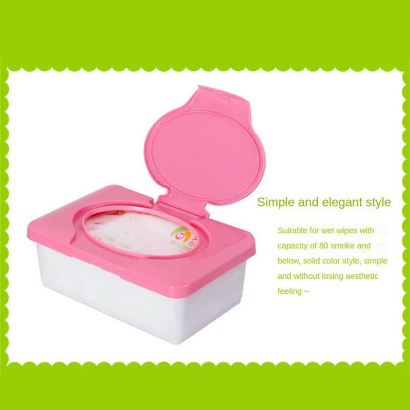 1~8PCS Wet Tissue Box Baby Wipes Storage Case Napkin Dispenser Plastic Paper Container Tissue Holder Baby Care Stroller
