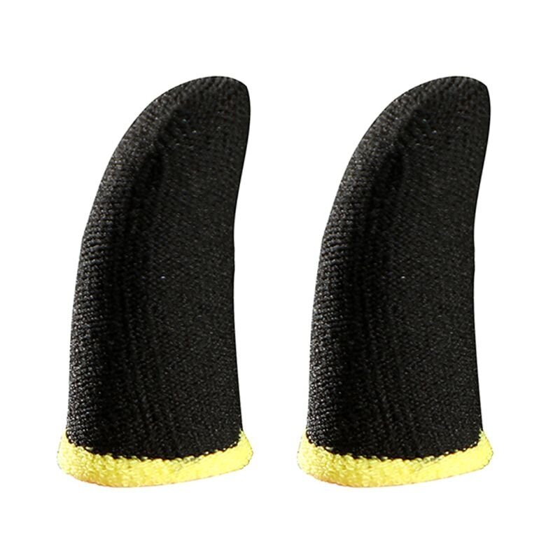1 пара нескользящих дышащих игровых перчаток с рукавами для пальцев из углеродного волокна