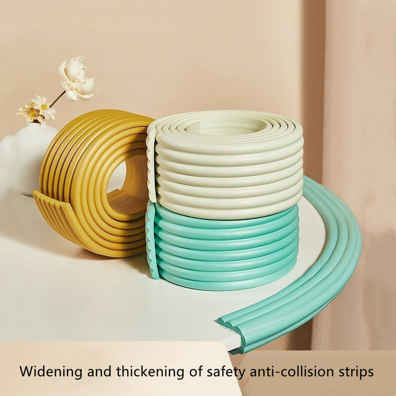 2M baby safety protection table corner edge anti-collision strip Furniture corner protection thickened foam anti-collision strip