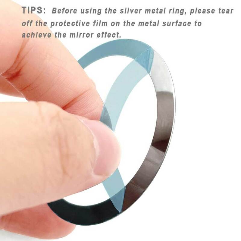 5 pz 1 pz per Magsafe piastra magnetica anello adesivo universale in metallo foglio di ricarica Wireless piastra di supporto per auto del telefono cellulare