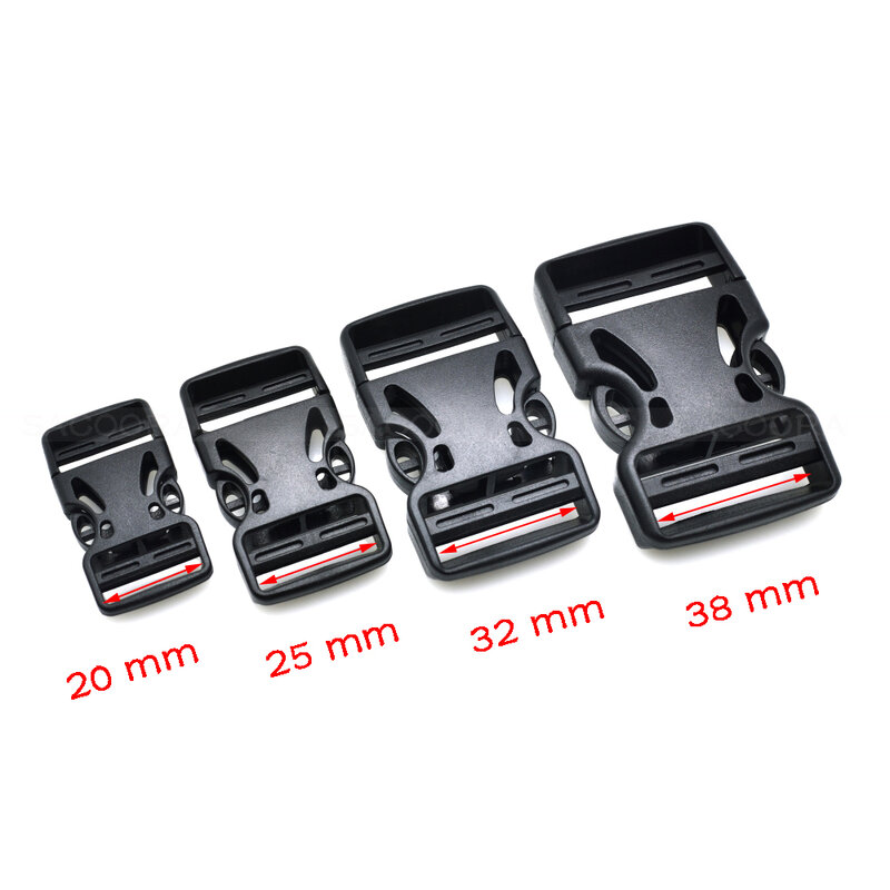 10pcs Plastic Dual Adjustable Buckle For Backpack Straps Luggage Outdoor sports bag buckle travel buckle accessories