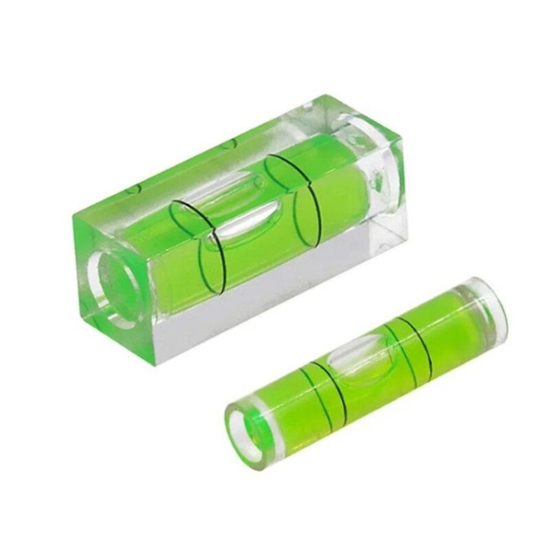 2 buah Strip mekanis Level Spirit, alat tata letak Level hijau, tipe manik-manik gelembung Horizontal presisi tinggi 40*15mm/9.5*40mm