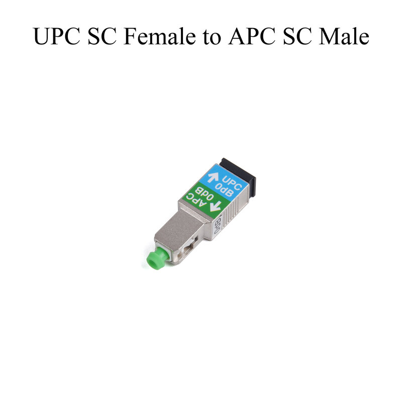 1Pcs Fiber Optic Adapter APC/UPC SC FC Male to APC/UPC SC FC Female 0dB Attenuator Single-mode 1200nm-1600nm Converter Connector