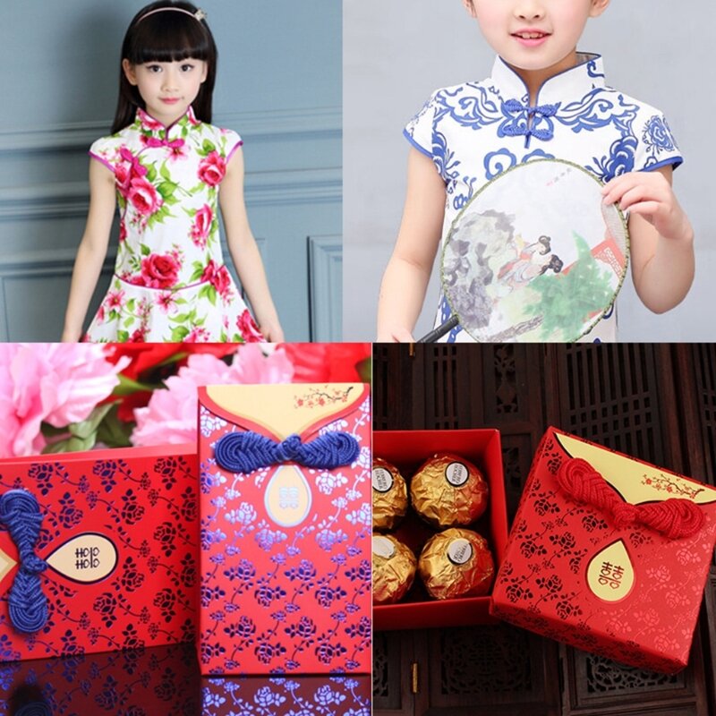 Sapo elegante botão para roupas tradicionais chinesas, acessórios artesanais, botões elegantes, Cheongsam chinês
