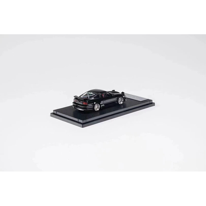 نموذج سيارة ديوراما دييكاست معدني ، مجموعة توربو صغيرة ، ألعاب مصغرة سوداء ، طن في المخزون ، 1:64 S13 سيلفيا 180SX نوع X X