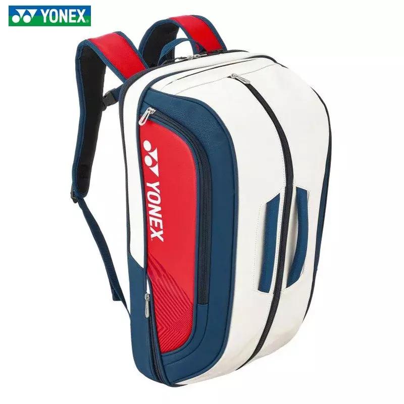 YONEX-Sac à dos en cuir pour raquette de badminton, haute qualité, multifonctionnel, adapté au tennis, sport, initié, 4-6 pièces
