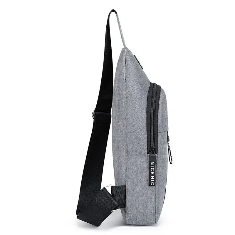 حقيبة كتف واحد أحادية اللون للرجال ، حقيبة كروس كاجوال ، موضة خارجية ، جديدة