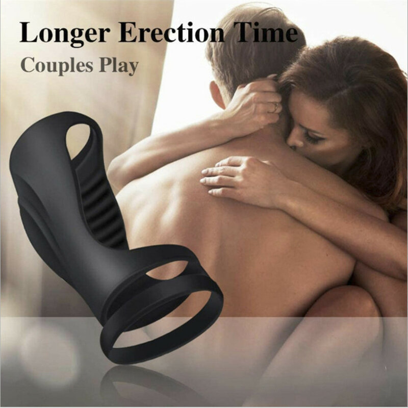 Male Ejaculation Delay Penis Ring Sleeve Penis loop Cock Ring For Couples Male foam ring Erection Sex Toys For Men Adult Product