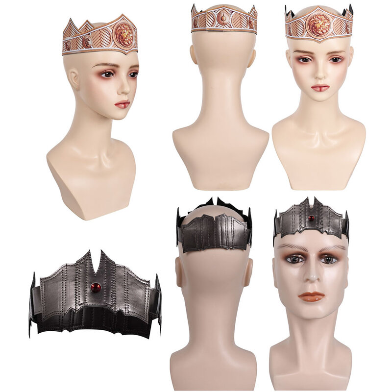 King Aegon Rhaenys Cosplay Crown Head Ring Movie Dragon Houses Headwear Headband Men Women Costume Accessories Halloween Prop